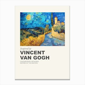 Museum Poster Inspired By Vincent Van Gogh 8 Canvas Print
