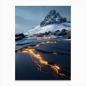 Lava Lake Canvas Print