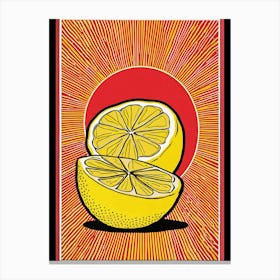 Lemon Slices 1 Canvas Print
