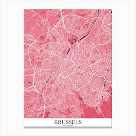 Brussels Pink Purple Canvas Print