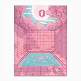 Pink Pool 6 Canvas Print