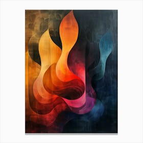 Abstract Flames 1 Canvas Print