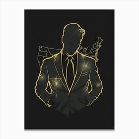 Man In Suit Canvas Print