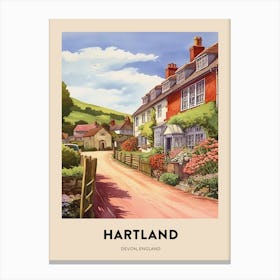 Devon Vintage Travel Poster Hartland 3 Canvas Print
