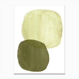 Olive tone abstarct Canvas Print