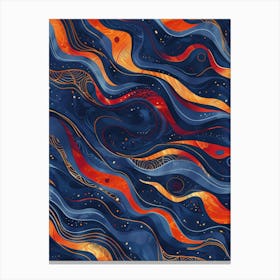Abstract Wavy Pattern 11 Canvas Print