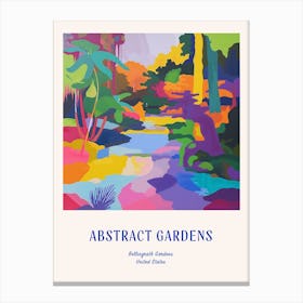 Colourful Gardens Bellingrath Gardens Usa 4 Blue Poster Canvas Print
