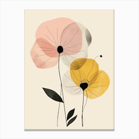 Naples Flower Market Boho Minimalist Style 1 Canvas Print