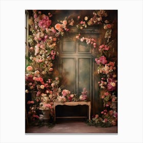 Floral Backdrop Canvas Print