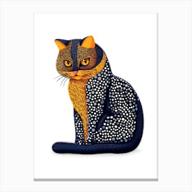 Sue - cat portrait Canvas Print