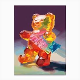 Gummy Bears Oil Painting 5 Canvas Print