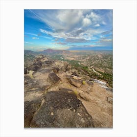 White Rock Overlook Park, New Mexico 2 - Vertical Canvas Print