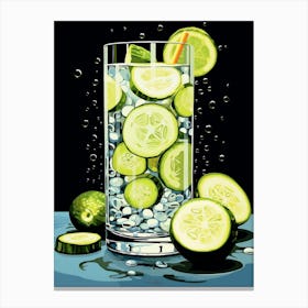 Gin & Tonic Pop Art Inspired 3 Canvas Print