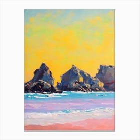 Plage De Palombaggia, Corsica, France Bright Abstract Canvas Print