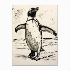 Emperor Penguin Waddling 4 Canvas Print