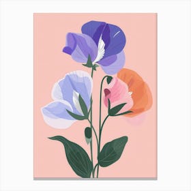 Sweet Peas 1 Canvas Print