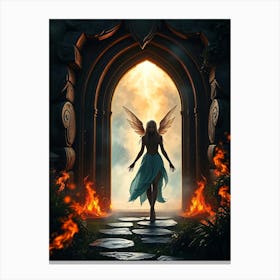 Fairy At The Gate Canvas Print