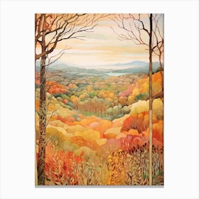 Autumn National Park Painting Shenandoah National Park Virginia Usa 4 Canvas Print