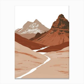 Landscape In The Desert Canvas Print