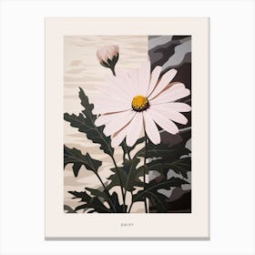 Flower Illustration Daisy 3 Poster Canvas Print