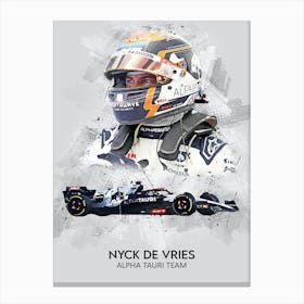 Nyck De Vries Alpha Tauri Canvas Print