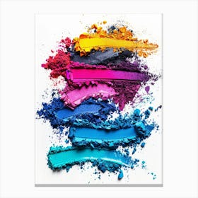 Colorful Eyeshadow Canvas Print