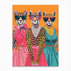 Three Cheetahs 1 Canvas Print