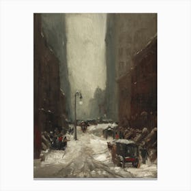 Winter In New York Canvas Print