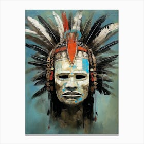 Shoshone Shadows in Masks - Native Americans Series Canvas Print