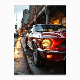 Red Ford Mustang 1 Canvas Print