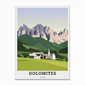 Dolomites Travel Canvas Print