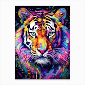 Tiger Art In Contemporary Art Style 1 Canvas Print