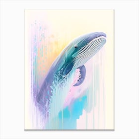 Gervais  Beaked Whale Storybook Watercolour  (1) Canvas Print