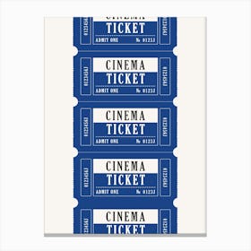 Cinema Ticket 1 Canvas Print