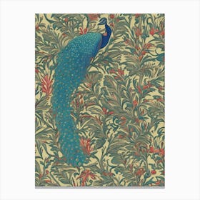 William Morris Peacock Canvas Print