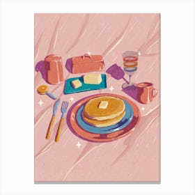 Pink Pancakes Canvas Print