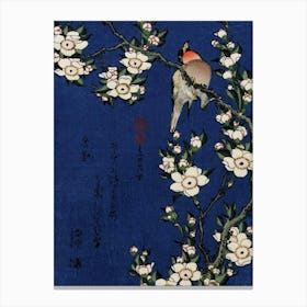 Japanese Ukiyo-E Peach Blossom Canvas Print