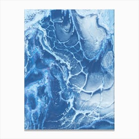 Abstract Blue Water 3 Canvas Print