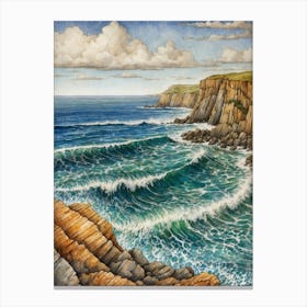 Cliffs Of Iona Canvas Print