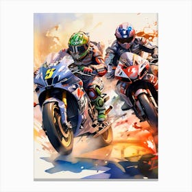 Motorcycle Racers 1 Canvas Print