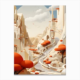 Futuristic Landscape Canvas Print