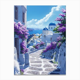 Beautiful Santorini Greece Wall Art 5 Canvas Print