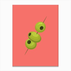 Olives On A Stick Canvas Print