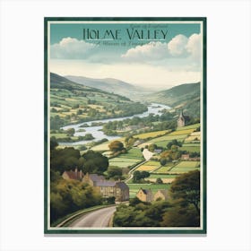 Holme Valley poster Canvas Print