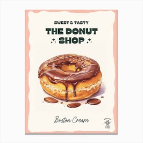 Boston Cream Donut The Donut Shop 0 Canvas Print