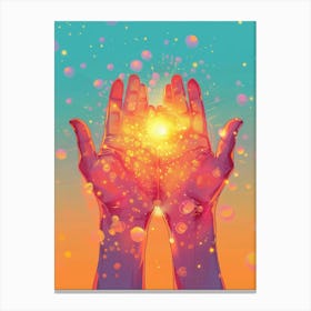 Hands Of Light Canvas Print