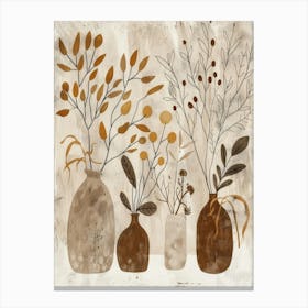 Autumn Vases Canvas Print