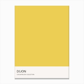 Dijon Colour Block Poster Canvas Print
