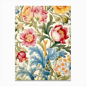 Victorian Floral Wallpaper 12 Canvas Print