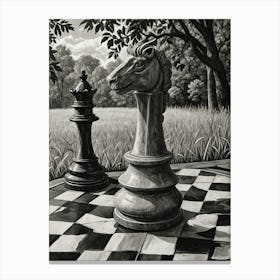 Chess Pieces no1 Canvas Print